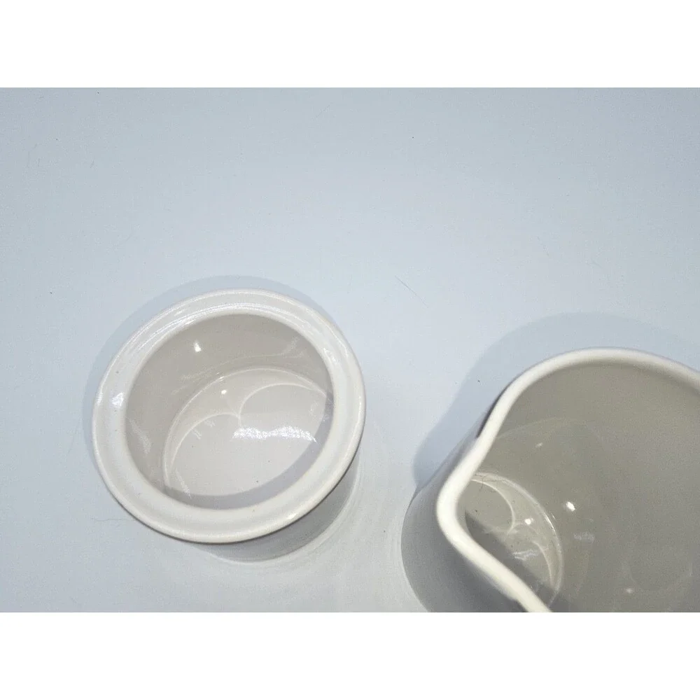 Lot of 2 Nautica Sloane Square Creamer  Sugar Bowl Lid Set  Pattern Tableware
